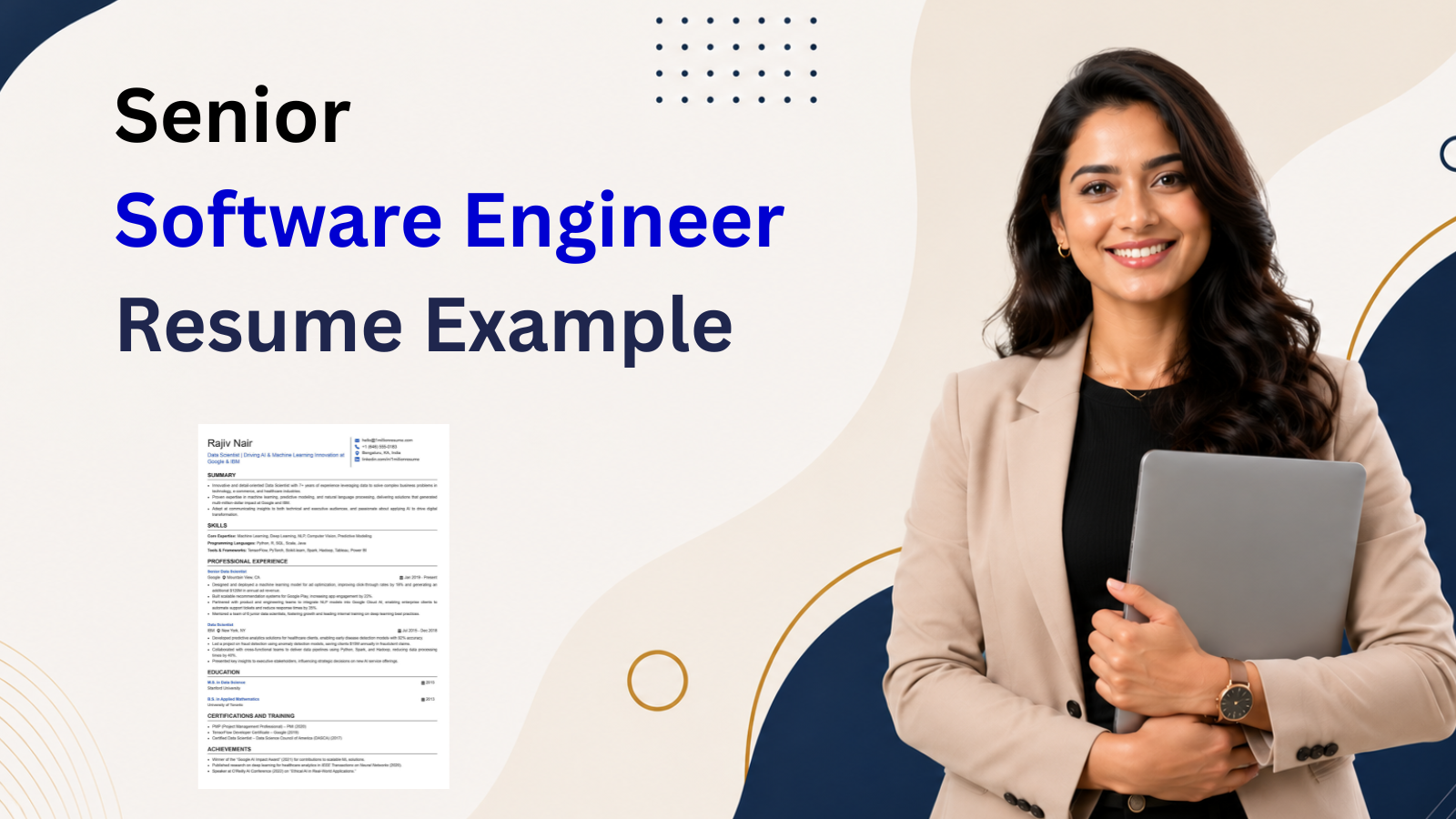 Senior Software Engineer Resume Examples & Guide | 1MillionResume