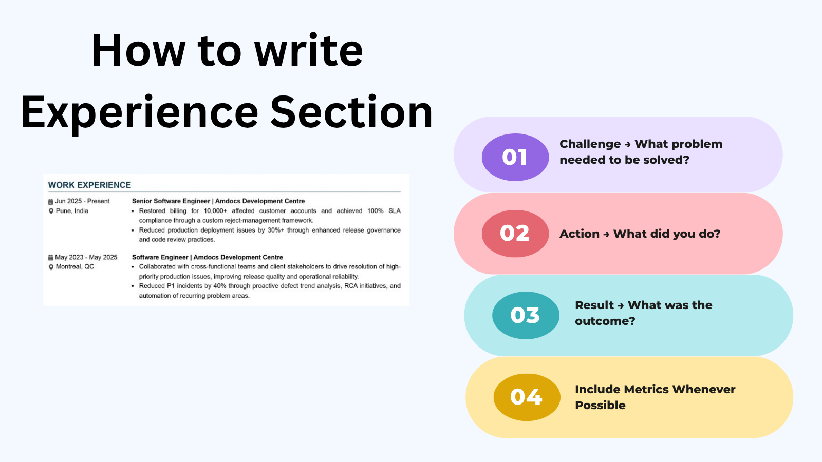 This image is showing resume Experience Section guide blog featured image