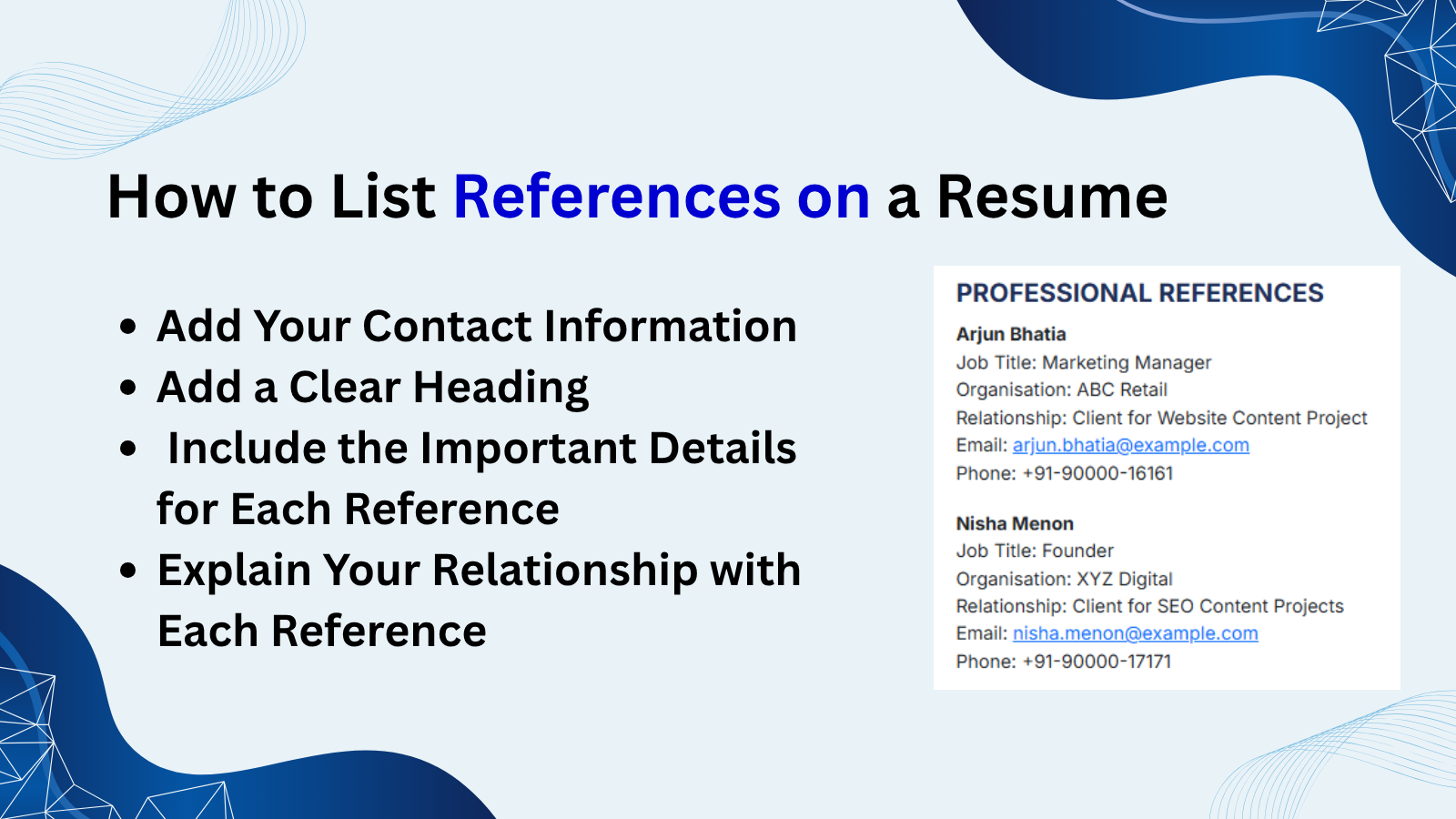 This image is showing Resume References Section Guide blog featured image